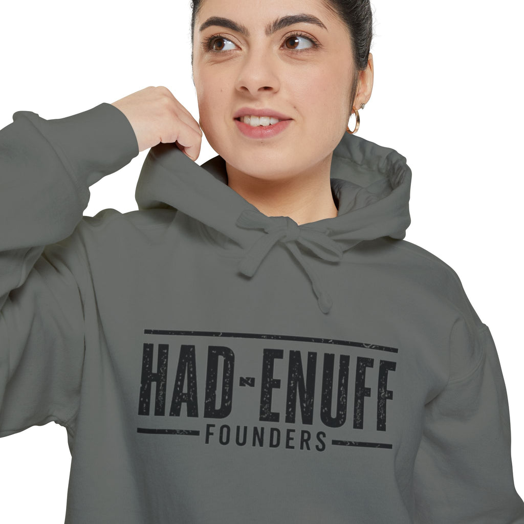 Had-Enuff Founders Hoodie — Vintage Logo Garment-Dyed Pullover