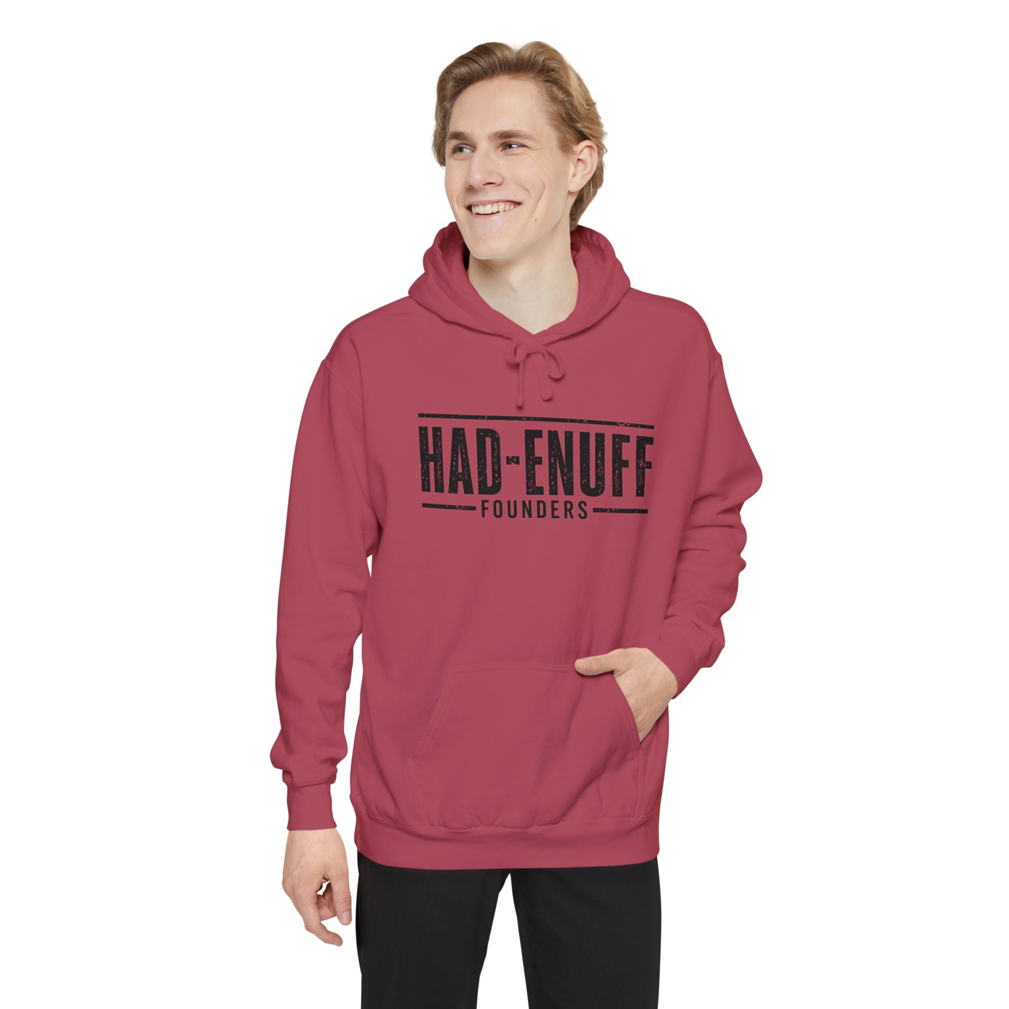 Had-Enuff Founders Hoodie — Vintage Logo Garment-Dyed Pullover